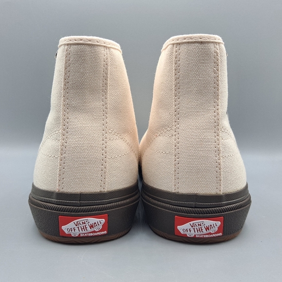 New Vans x Quasi Skateboards Gilbert Crockett High Decon Cream Canvas Brown Mens - Picture 6 of 11